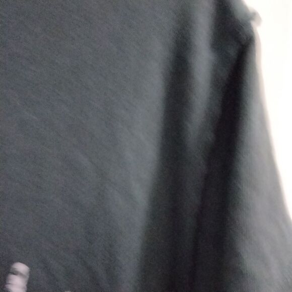 Daydreamer KISS Cropped Tee Shirt Sz L Short Sleeve Dark Gray No Size Tag - Picture 5 of 8